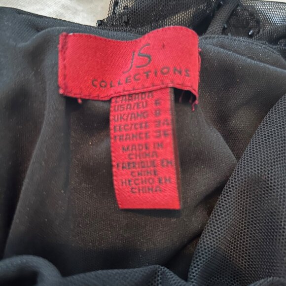 Black cocktail dress with beautiful beaded details - Picture 6 of 6